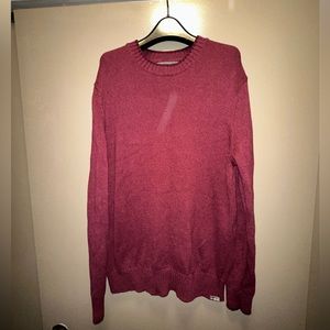 Eddie Bauer cotton burgundy crewneck sweater